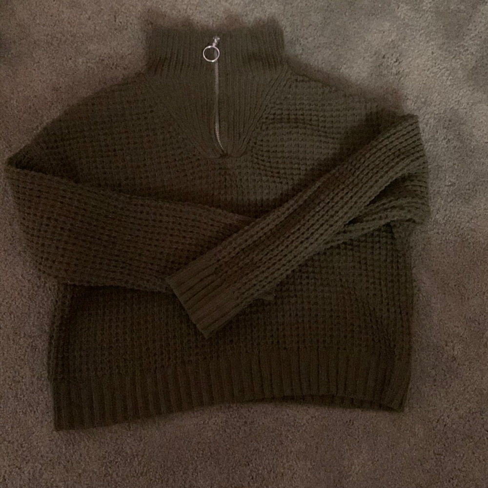 Olive green sweater